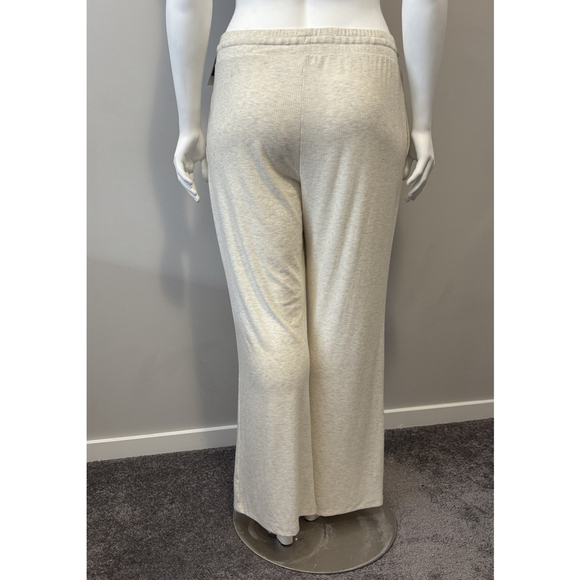 GAP GapBody Women's Size Large Beige Khaki Ribbed Drawstring Pajama Pants NWT - Picture 3 of 4
